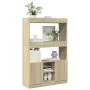Aparador alto madera de ingeniería roble Sonoma 92x33x140 cm von , Bücherregale und Regale - Ref: Foro24-3309611, Preis: 92,4...