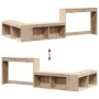 Mueble con escritorio madera maciza pino 232x112x75 cm by , Nightstands - Ref: Foro24-855759, Price: 174,55 €, Discount: %