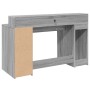 Escritorio con LED madera ingeniería gris sonoma 140x55x91 cm by , Desks - Ref: Foro24-3309425, Price: 213,29 €, Discount: %
