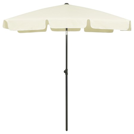 Sombrilla de playa arena amarillo 180x120 cm de vidaXL, Sombrillas - Ref: Foro24-314719, Precio: 41,53 €, Descuento: %