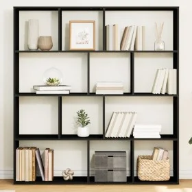 Estantería de madera de ingeniería negra 132x29x141,5 cm by , Bookcases and shelves - Ref: Foro24-3310308, Price: 126,57 €, D...