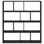 Estantería de madera de ingeniería negra 132x29x141,5 cm by , Bookcases and shelves - Ref: Foro24-3310308, Price: 126,53 €, D...
