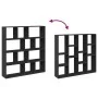 Estantería de madera de ingeniería negra 132x29x141,5 cm by , Bookcases and shelves - Ref: Foro24-3310308, Price: 126,53 €, D...