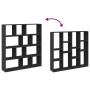 Estantería de madera de ingeniería negra 132x29x141,5 cm by , Bookcases and shelves - Ref: Foro24-3310308, Price: 133,03 €, D...