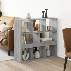 Raumteiler aus Sonoma-Grau Holz 100x33x94,5 cm von , Bücherregale und Regale - Ref: Foro24-3309515, Preis: 78,14 €, Rabatt: %