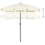 Sombrilla de playa arena amarillo 180x120 cm de vidaXL, Sombrillas - Ref: Foro24-314719, Precio: 41,53 €, Descuento: %