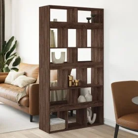 Separador de ambientes madera marrón roble 100x33x187,5 cm by , Bookcases and shelves - Ref: Foro24-3309543, Price: 181,88 €,...