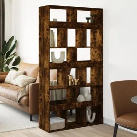 Rauchige Eiche Raumteiler 100x33x187,5 cm von , Bücherregale und Regale - Ref: Foro24-3309541, Preis: 165,06 €, Rabatt: %