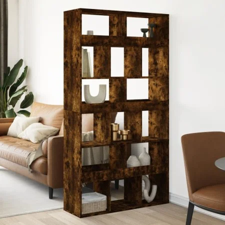 Separador de ambientes madera roble ahumado 100x33x187,5 cm by , Bookcases and shelves - Ref: Foro24-3309541, Price: 165,06 €...