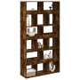 Separador de ambientes madera roble ahumado 100x33x187,5 cm by , Bookcases and shelves - Ref: Foro24-3309541, Price: 160,60 €...
