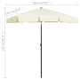 Sombrilla de playa arena amarillo 180x120 cm de vidaXL, Sombrillas - Ref: Foro24-314719, Precio: 41,53 €, Descuento: %