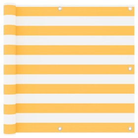 Balcony awning white and yellow oxford fabric 90x300 cm by vidaXL, Umbrellas - Ref: Foro24-134904, Price: 22,22 €, Discount: %