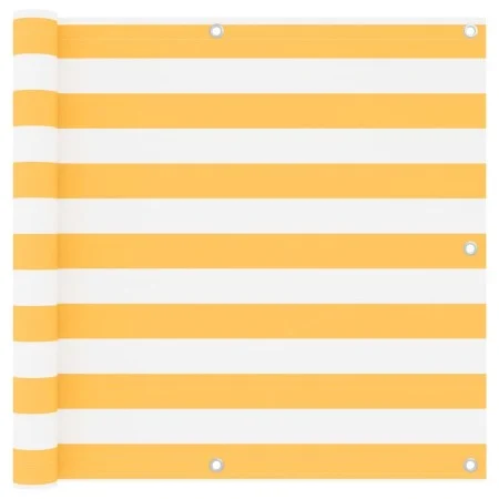 Balcony awning white and yellow oxford fabric 90x300 cm by vidaXL, Umbrellas - Ref: Foro24-134904, Price: 18,13 €, Discount: %