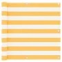 Balcony awning white and yellow oxford fabric 90x300 cm by vidaXL, Umbrellas - Ref: Foro24-134904, Price: 18,13 €, Discount: %