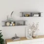 Estantes de pared 2 uds contrachapado gris hormigón 105x18x20cm de , Estantes y estanterías - Ref: Foro24-807209, Precio: 36,...