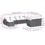 Set de sofás de jardín 10 pzas cojines ratán sintético negro by , Garden sets - Ref: Foro24-3254193, Price: 614,37 €, Discoun...