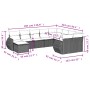 Set de sofás de jardín 10 pzas cojines ratán sintético negro by , Garden sets - Ref: Foro24-3254193, Price: 614,66 €, Discoun...