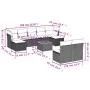 Set de sofás de jardín 10 pzas cojines ratán sintético negro by , Garden sets - Ref: Foro24-3256189, Price: 535,03 €, Discoun...