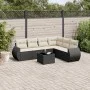 7-piece garden dining set with black synthetic rattan cushions by , Garden sets - Ref: Foro24-3253753, Price: 444,25 €, Disco...