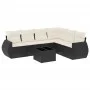 Garten-Essgruppe 7-teilig mit schwarzen Polstern aus synthetischem Rattan von , Gartensets - Ref: Foro24-3253753, Preis: 445,...