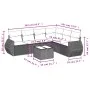 7-piece garden dining set with black synthetic rattan cushions by , Garden sets - Ref: Foro24-3253753, Price: 444,25 €, Disco...