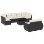 Garden sofa set 10 pieces with black synthetic rattan cushions by , Garden sets - Ref: Foro24-3254163, Price: 614,66 €, Disco...