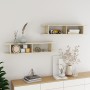 Wandregale 2 Stück Sperrholz Eiche Sonoma 105x18x20 cm von , Regale und Regale - Ref: Foro24-807208, Preis: 35,61 €, Rabatt: %