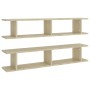 Wall shelves 2 units plywood Sonoma oak 105x18x20 cm by , Shelves and shelves - Ref: Foro24-807208, Price: 35,61 €, Discount: %