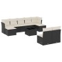 Garden sofa set 10 pieces with black synthetic rattan cushions by , Garden sets - Ref: Foro24-3250115, Price: 547,77 €, Disco...