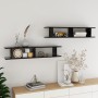 Wandregale 2 Stück Sperrholz schwarz 105x18x20 cm von , Regale und Regale - Ref: Foro24-807206, Preis: 35,55 €, Rabatt: %