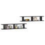 Wandregale 2 Stück Sperrholz schwarz 105x18x20 cm von , Regale und Regale - Ref: Foro24-807206, Preis: 35,55 €, Rabatt: %