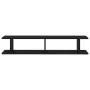 Estantes de pared 2 uds madera contrachapada negro 105x18x20 cm de , Estantes y estanterías - Ref: Foro24-807206, Precio: 35,...