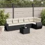 Garten-Essgruppe 7-teilig mit schwarzen Polstern aus synthetischem Rattan. von , Gartensets - Ref: Foro24-3253733, Preis: 444...