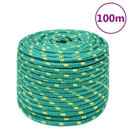 Green 12 mm 100 m polypropylene boat rope by , Ropes and metal cords - Ref: Foro24-152725, Price: 55,09 €, Discount: %