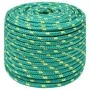 Green 12 mm 100 m polypropylene boat rope by , Ropes and metal cords - Ref: Foro24-152725, Price: 55,09 €, Discount: %