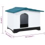 Caseta para perros polipropileno azul 90,5x68x66 cm de vidaXL, Casetas para perros - Ref: Foro24-152229, Precio: 128,08 €, De...