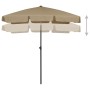 Taupe beach umbrella 180x120 cm by vidaXL, Umbrellas - Ref: Foro24-314722, Price: 43,34 €, Discount: %