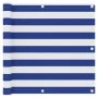 Balkonmarkise aus weißem und blauem Oxford-Stoff, 90 x 300 cm von vidaXL, Sonnenschirme - Ref: Foro24-134916, Preis: 17,68 €,...