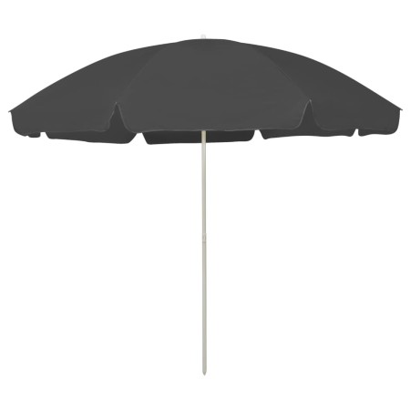 Sombrilla de playa gris antracita 300 cm de vidaXL, Sombrillas - Ref: Foro24-314710, Precio: 36,32 €