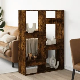 Room divider in smoked oak wood, 100x33x135 cm by , Bookcases and shelves - Ref: Foro24-3309559, Price: 91,26 €, Discount: %