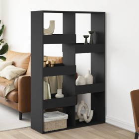 Raumteiler aus schwarzem Ingenieurholz 100x33x155,5 cm von , Bücherregale und Regale - Ref: Foro24-3309565, Preis: 110,78 €, ...