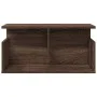 Engineered wood brown oak wall shelf 60x20x30 cm by , Shelves and shelves - Ref: Foro24-854829, Price: 26,43 €, Discount: %