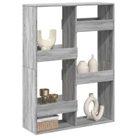 Separador de ambientes madera gris Sonoma 100x33x135 cm by , Bookcases and shelves - Ref: Foro24-3309560, Price: 93,68 €, Dis...
