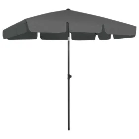 Anthracite gray beach umbrella 200x125 cm by vidaXL, Umbrellas - Ref: Foro24-314729, Price: 43,73 €, Discount: %