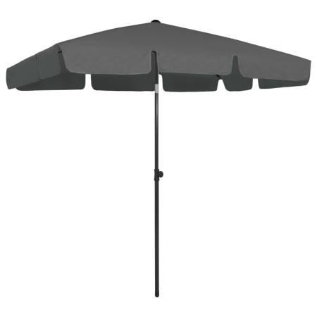 Anthracite gray beach umbrella 200x125 cm by vidaXL, Umbrellas - Ref: Foro24-314729, Price: 41,10 €, Discount: %