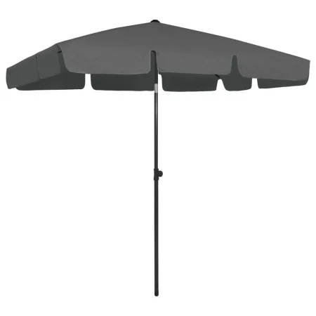 Sombrilla de playa gris antracita 200x125 cm de vidaXL, Sombrillas - Ref: Foro24-314729, Precio: 40,39 €, Descuento: %