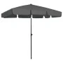 Sombrilla de playa gris antracita 200x125 cm de vidaXL, Sombrillas - Ref: Foro24-314729, Precio: 40,39 €, Descuento: %