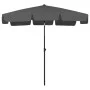 Sombrilla de playa gris antracita 200x125 cm de vidaXL, Sombrillas - Ref: Foro24-314729, Precio: 40,39 €, Descuento: %