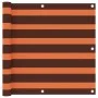Balcony awning orange and brown oxford fabric 90x300 cm by vidaXL, Umbrellas - Ref: Foro24-134928, Price: 21,28 €, Discount: %