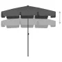 Sombrilla de playa gris antracita 200x125 cm de vidaXL, Sombrillas - Ref: Foro24-314729, Precio: 40,39 €, Descuento: %